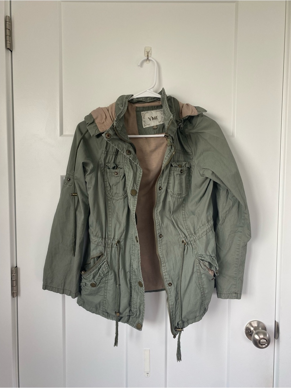 YMI Sage Green Jacket with Beige Accents